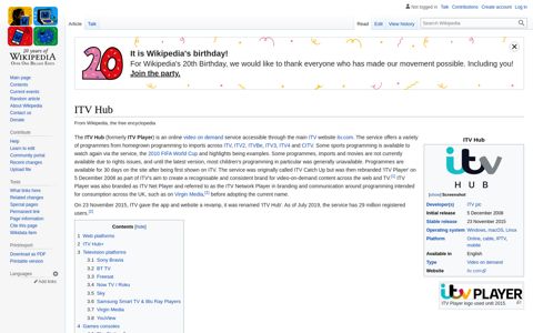 ITV Hub - Wikipedia