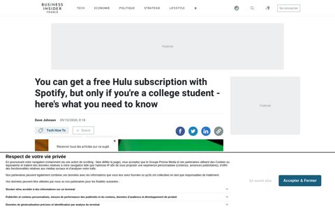 How to get Hulu with Spotify Premium as a college student ...