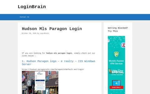 hudson mls paragon login - LoginBrain