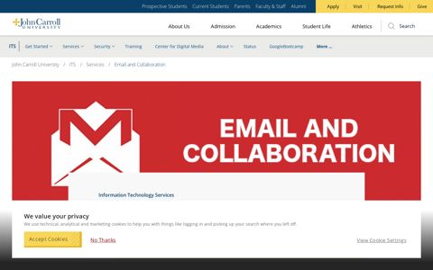 Email and Collaboration | Services - John Carroll University