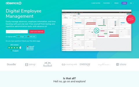 Absence management made easy with absence.io