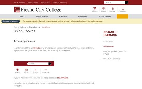 Using Canvas | Fresno City College
