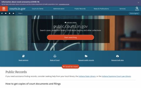 courts.in.gov: Public Records