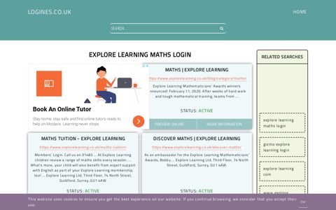 explore learning maths login - General Information about Login