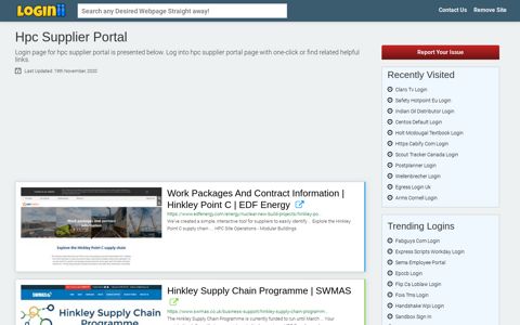 Hpc Supplier Portal - Loginii.com