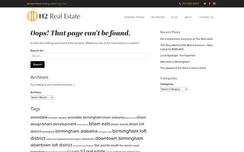 Homes for Sale in Birmingham, Alabama - H2 Real Estate