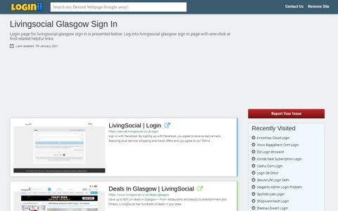 Livingsocial Glasgow Sign In - Loginii.com