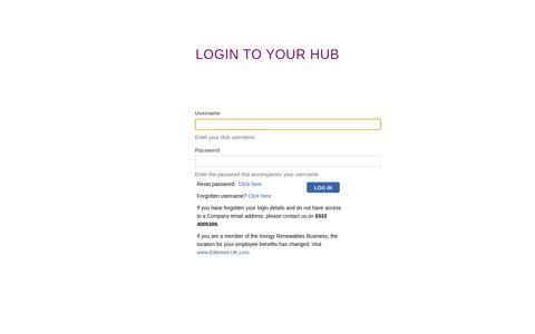 login to your hub