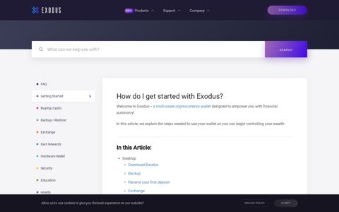 How do I get started with Exodus? - Exodus Support