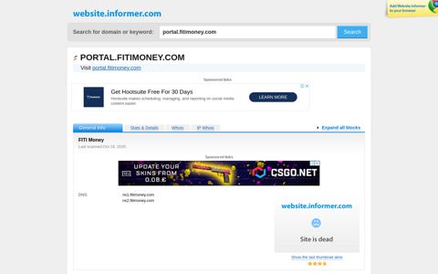 portal.fitimoney.com at WI. FITI Money - Website Informer