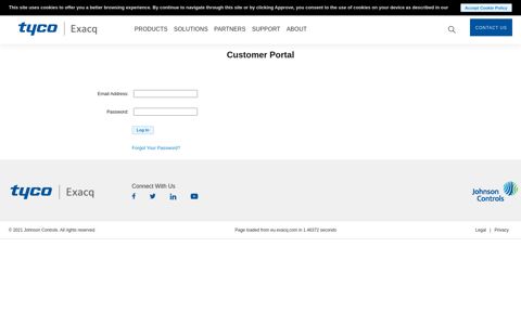 Customer Portal - Exacq Technologies