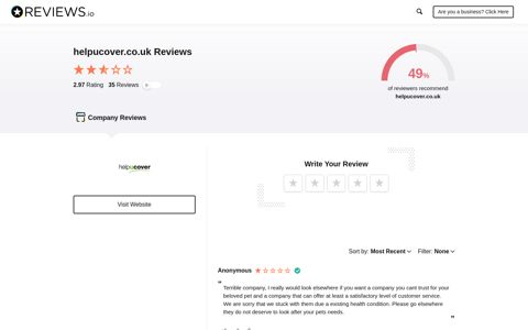 helpucover.co.uk Reviews - Reviews.io