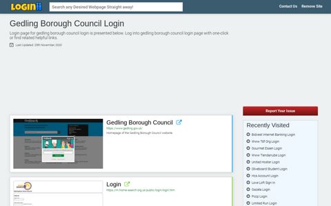 Gedling Borough Council Login - Loginii.com