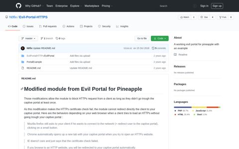 N0fix/Evil-Portal-HTTPS: A working evil portal for ... - GitHub
