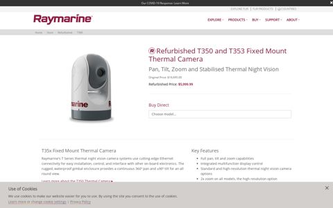Refurbished T350 and T353 Thermal Cameras | Raymarine ...