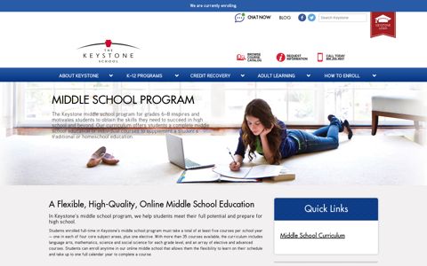 Online Middle School & Homeschooling | The Keystone School