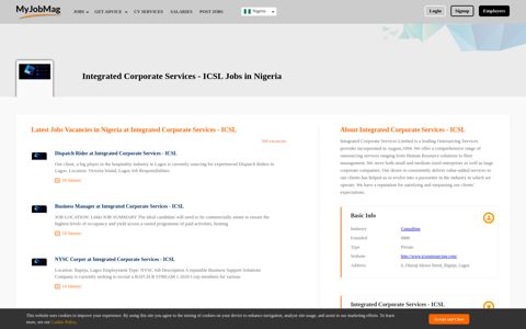 Integrated Corporate Services - ICSL Jobs in Nigeria ...
