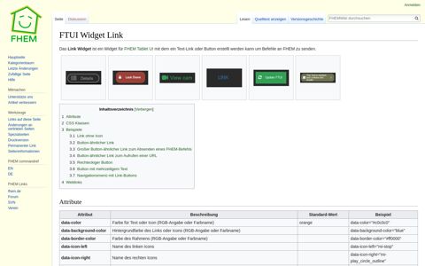 FTUI Widget Link - FHEM Wiki