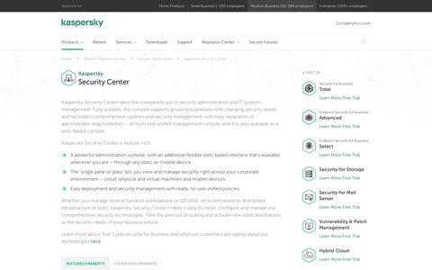 Kaspersky Security Center | Kaspersky