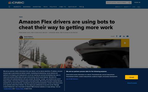 Amazon Flex drivers use bots to get more work - CNBC.com