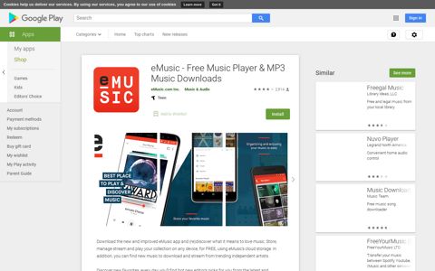 eMusic - Free Music Player & MP3 Music Downloads - Apps ...