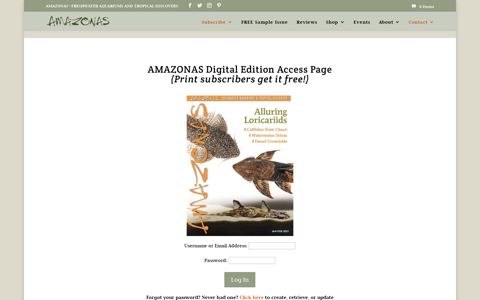 Digital Edition Login | AMAZONAS Magazine | AMAZONAS ...