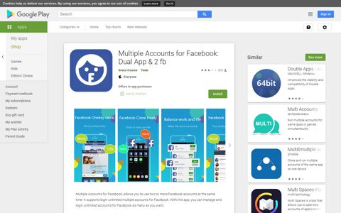 Multiple Accounts for Facebook: Dual App & 2 fb - Apps on ...