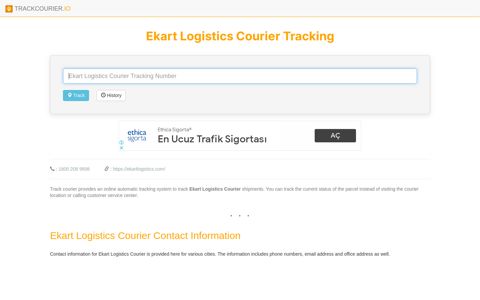Ekart Logistics Courier - Courier Tracking