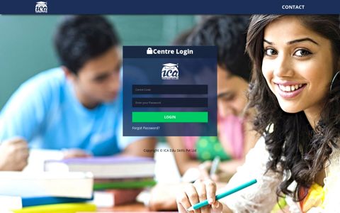 Centre Login - ica edu skills pvt ltd online erp