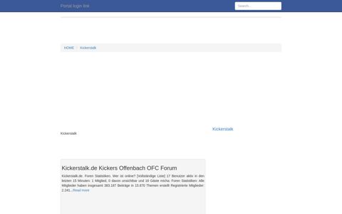 Kickerstalk FULL Version Login Link Help Kickerstalk - Portal login link