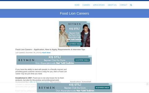 Food Lion Careers | Application, How to Apply & Interview Tips