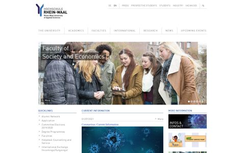 Rhine-Waal University of Applied Sciences: Homepage