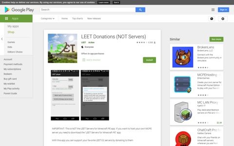 LEET Donations (NOT Servers) - Apps on Google Play