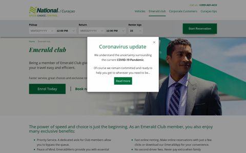 Emerald club - National Car Rental Curacao | Service and ...