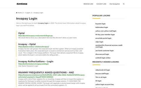 Invapay Login ❤️ One Click Access - iLoveLogin