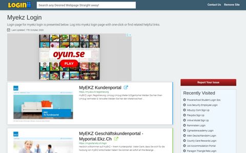 Myekz Login | Accedi Myekz - Loginii.com