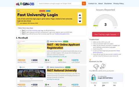 Fast University Login - A database full of login pages from all ...