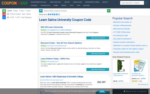 Learn Sativa University Coupon Code - 12/2020