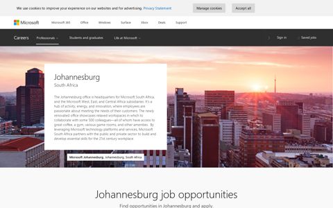 L Johannesburg - Microsoft jobs