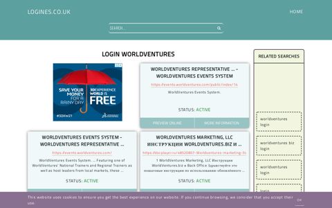login worldventures - General Information about Login