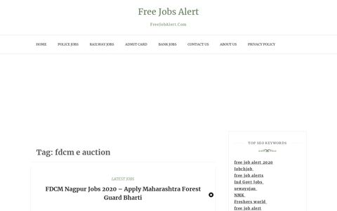 fdcm e auction Archives - Free Jobs Alert