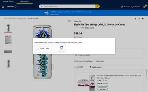 Liquid Ice Zero Energy Drink, 12 Ounce, 24 Count - Walmart ...