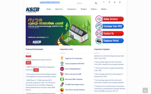 Kerala State Electricity Board Limited - Home