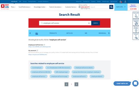 Searches related to employee self service - HDFC Life