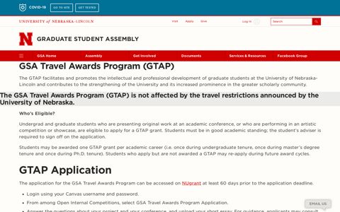 Graduate Travel Awards Program (GTAP) | Graduate Student ...