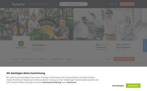 John Deere als Arbeitgeber: Gehalt, Karriere, Benefits | kununu