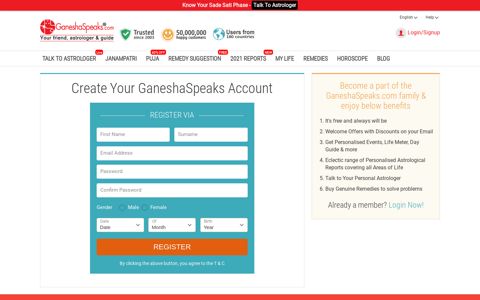 Register - GaneshaSpeaks