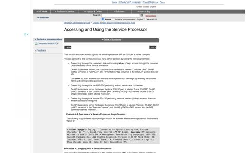 Accessing and Using the Service Processor