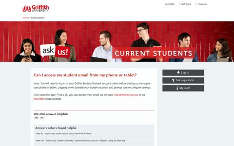 Can I access my student email from my phone or tablet?