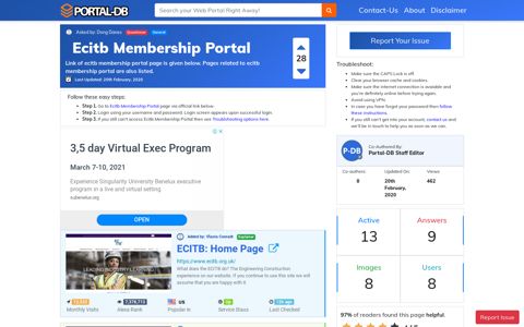Ecitb Membership Portal